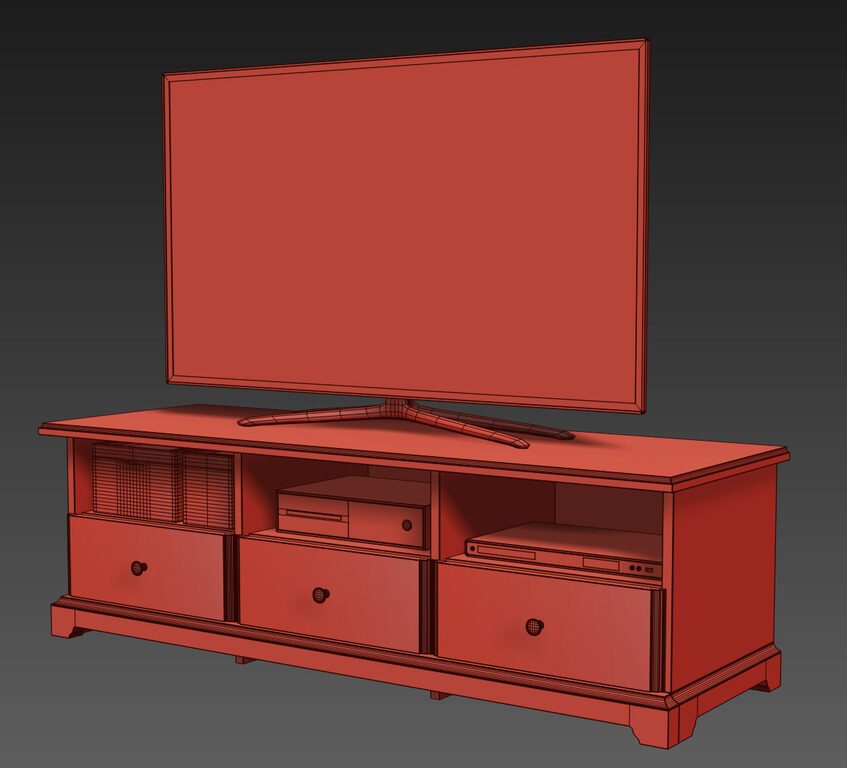 IKEA LIATORP TV stand (125509) 3D model - Download 3D model IKEA