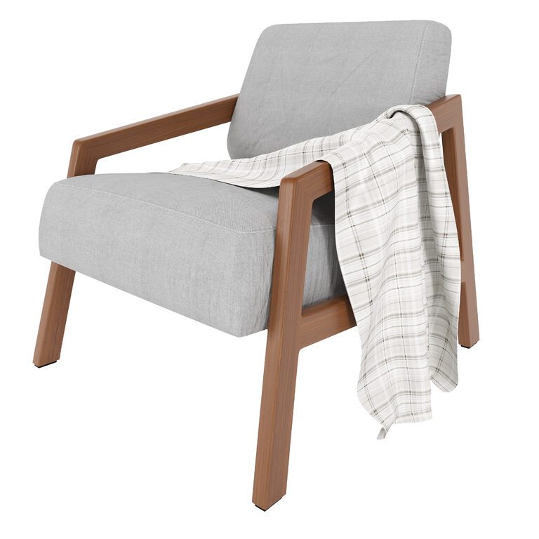 Armchair (125709), 3d model 1