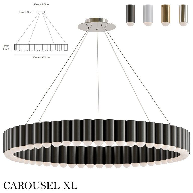 CAROUSEL XL Chandelier (126415) 3D model - Download 3D model CAROUSEL ...