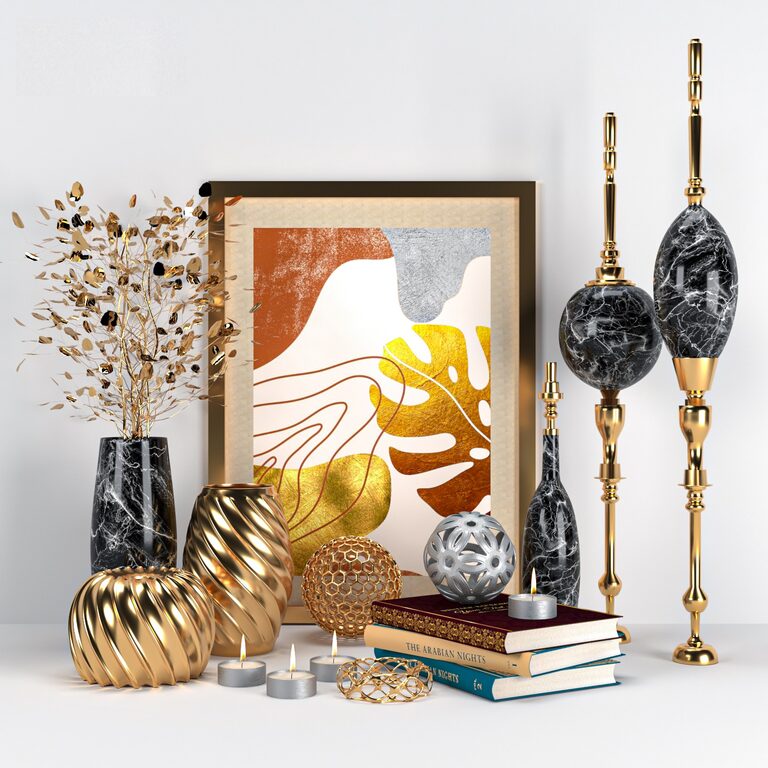 Decorative Set 01 (127423) 3D model - Download 3D model Decorative Set ...