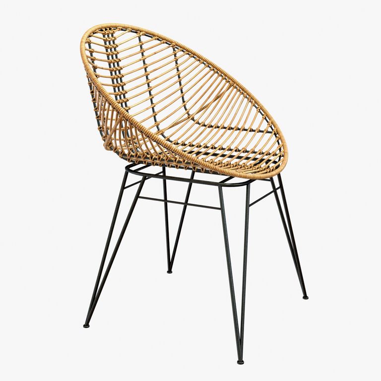 Cтул Moderner Rattan-Stuhl Scandi-Design round (128839), 3д модель 1