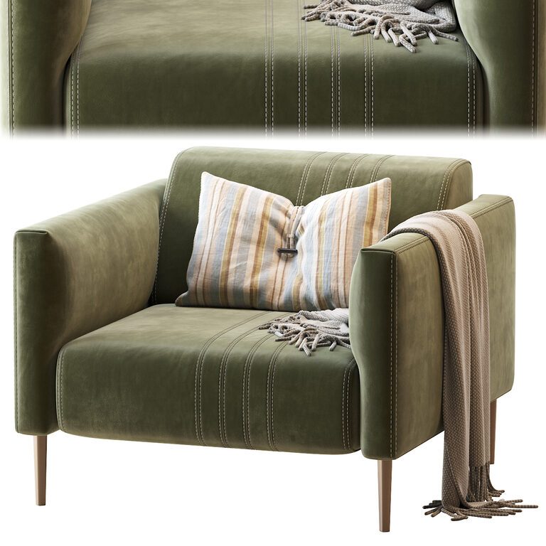 Tuxedo Pno Armchair (130043), 3d model 1