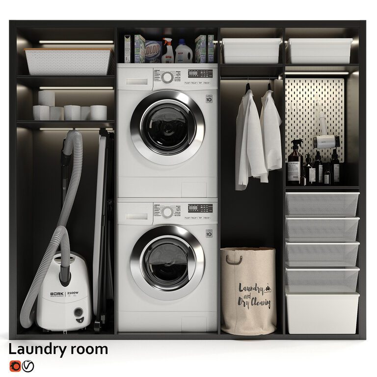 Laundry room (130429), 3d model 1