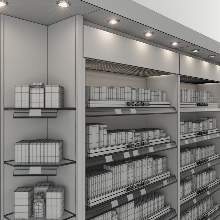 Shoppping Rack Texture Dolce & Gabbana perfumery SHOPPING RACK (130621) 3D model - Download 3D ...