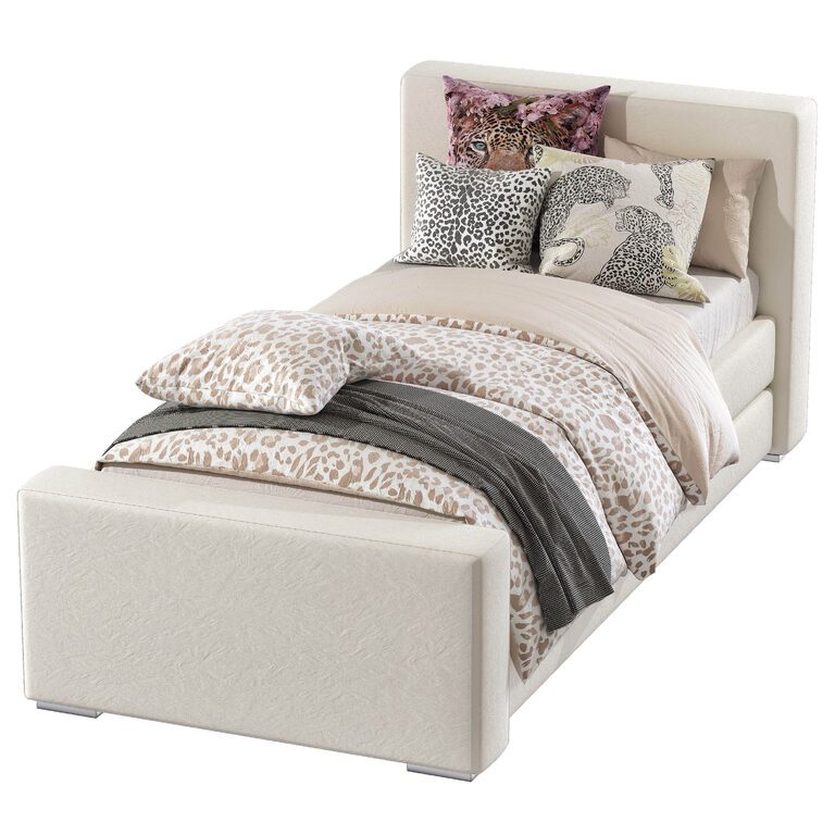 Bed Dorma Twin Daybed 2 (133017) 3D model - Download 3D model Bed Dorma ...