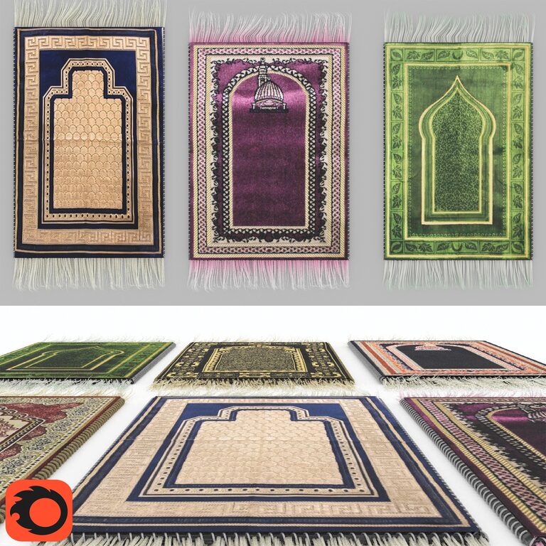 Prayer Rug 3d Prayer rug (134548) 3D model - Download 3D model Prayer rug (134548 ...