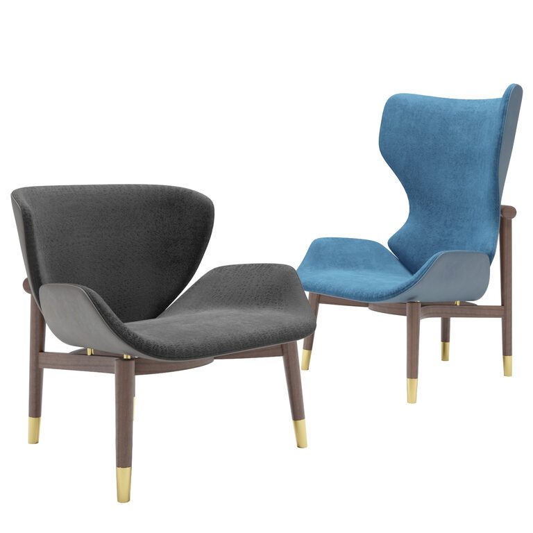 Baxter Jorgen armchair (134702), 3d model 1