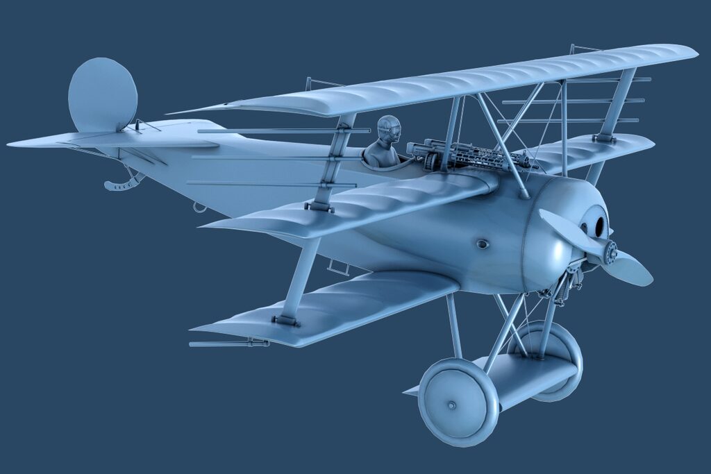 Fokker DR-1 (134706) 3D model - Download 3D model Fokker DR-1