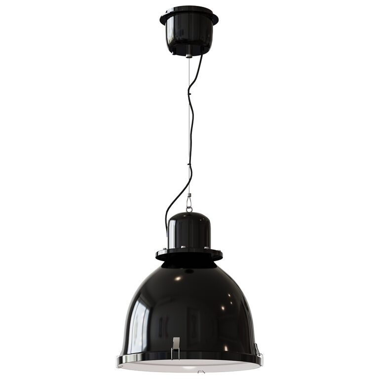 SVARTNORA  pendant lamp black 38 cm (135046), 3d model 1