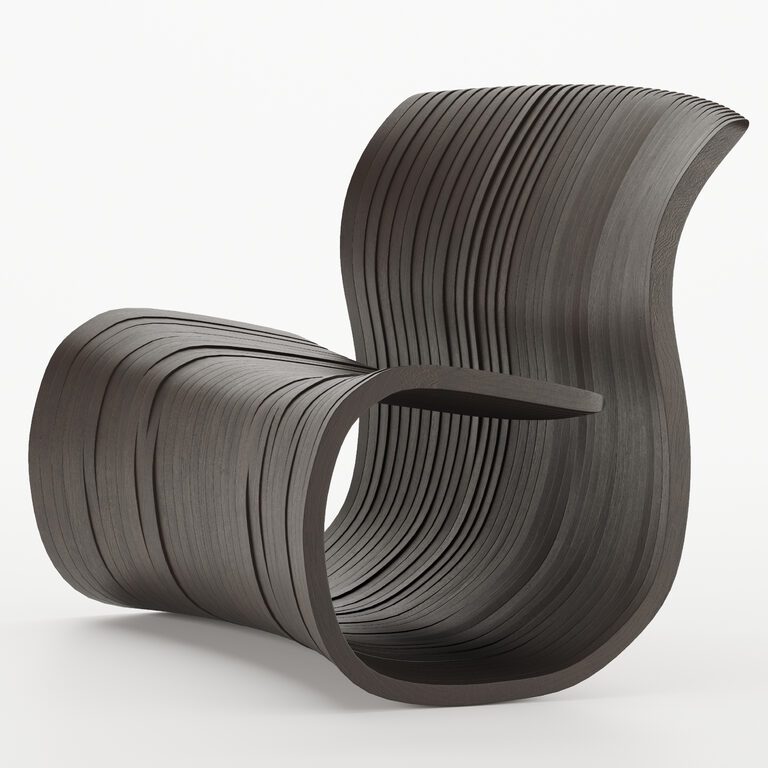 Riddle WOOD Pietro Estrada Chair (135522) 3D model - Download 3D model ...