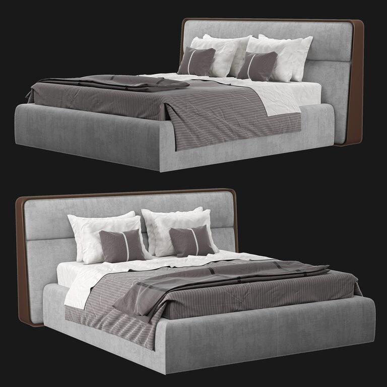 Bed Diff Studio Queen (136992) 3D model - Download 3D model Bed Diff ...