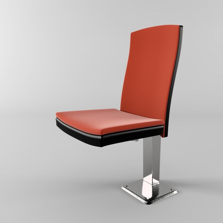 Convertible auditorium armchair (137225), 3d model 1