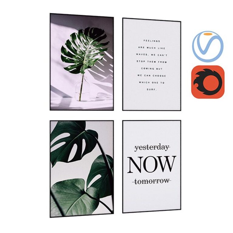 Картины на холсте Flora Fern Art (137235), 3д модель 1