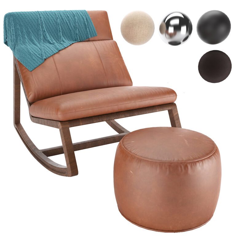 Armchair 01 (137981), 3d model 1