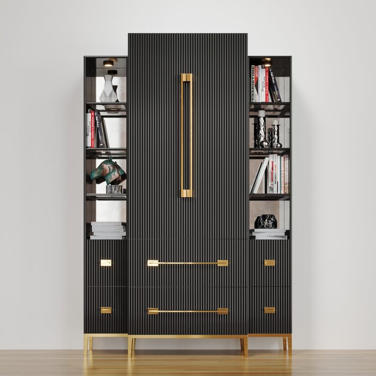 John richard black satin cabinet (139402), 3d model 1