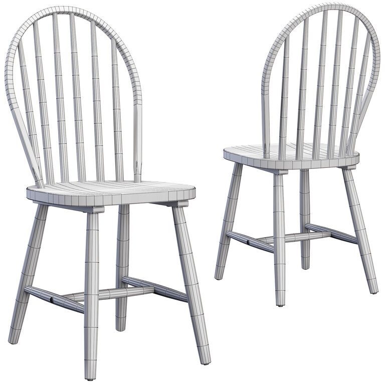 Chair WINDSOR (4 colors) (142097) 3D model - Download 3D model