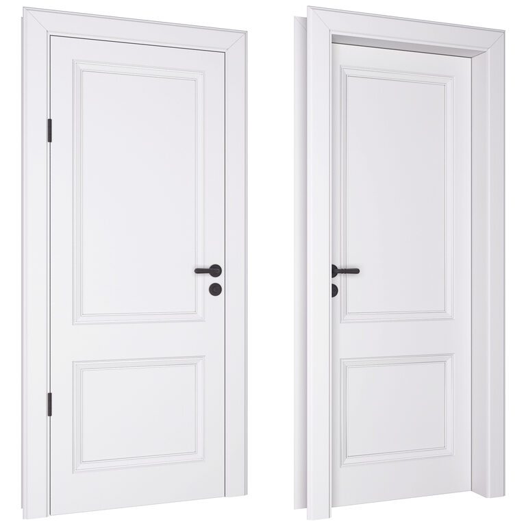 Classic door 02 (142214), 3d model 1