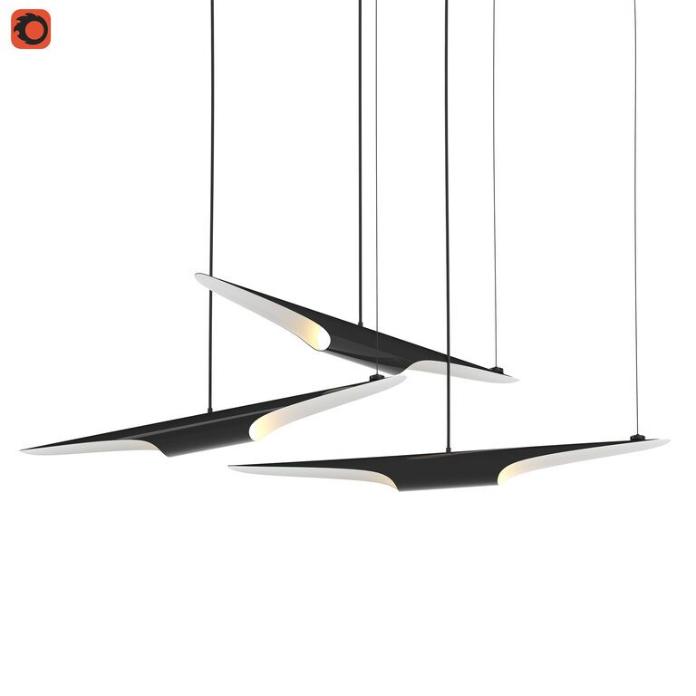 Delightfull COLTRANE C Pendant light (145445) 3D model - Download 3D ...