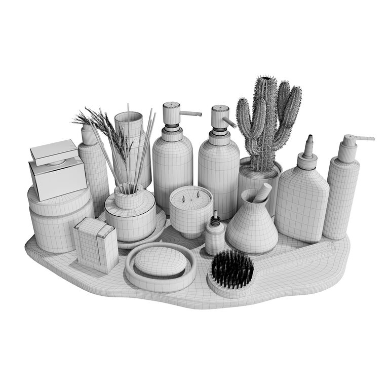 Bathroom accessories 09 (147750) 3D model - Download 3D model Bathroom ...