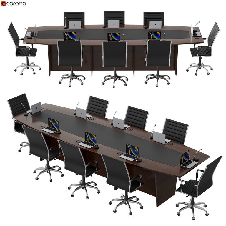 Conference Table 01 (149105) 3D model - Download 3D model Conference ...
