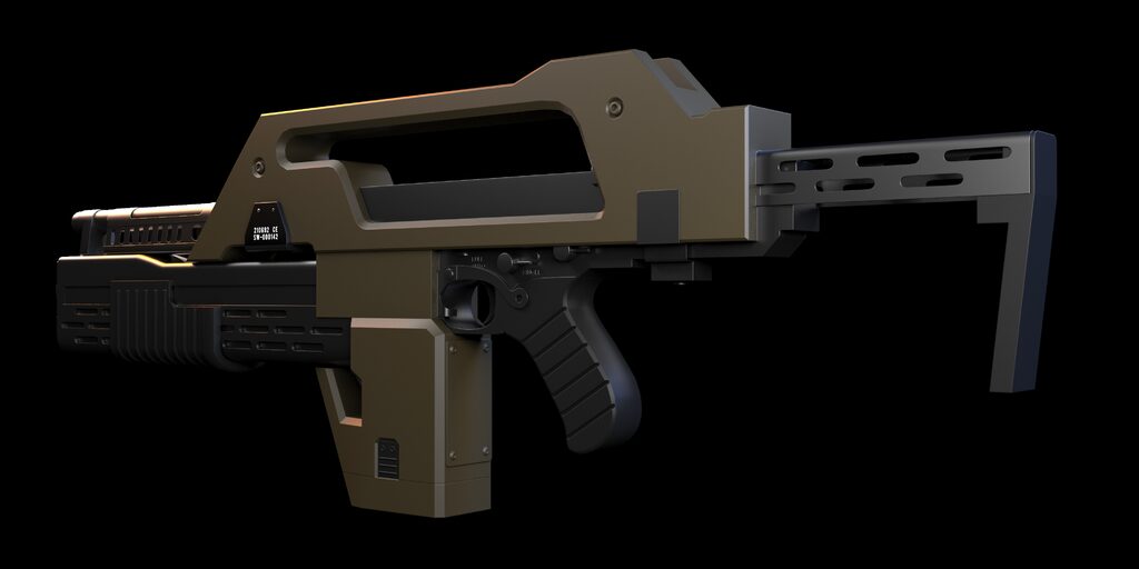 M41A Pulse Rifle (Aliens) (150163) 3D model - Download 3D model M41A ...