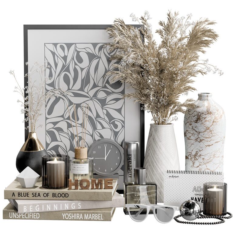 Decorative set 04 (151191), 3d model 1