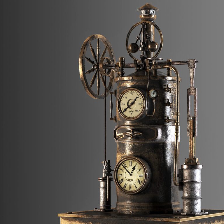 Steampunk Engine (154564) 3D model - Download 3D model Steampunk Engine ...