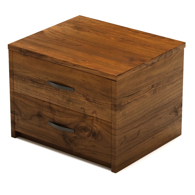 Wooden bedside cabinet (155196), 3d model 1