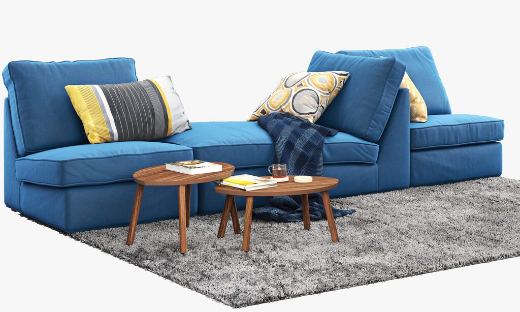 IKEAソファ　KIVIK Ikea Kivik Sofa (157703) 3D model - Download 3D model Ikea Kivik