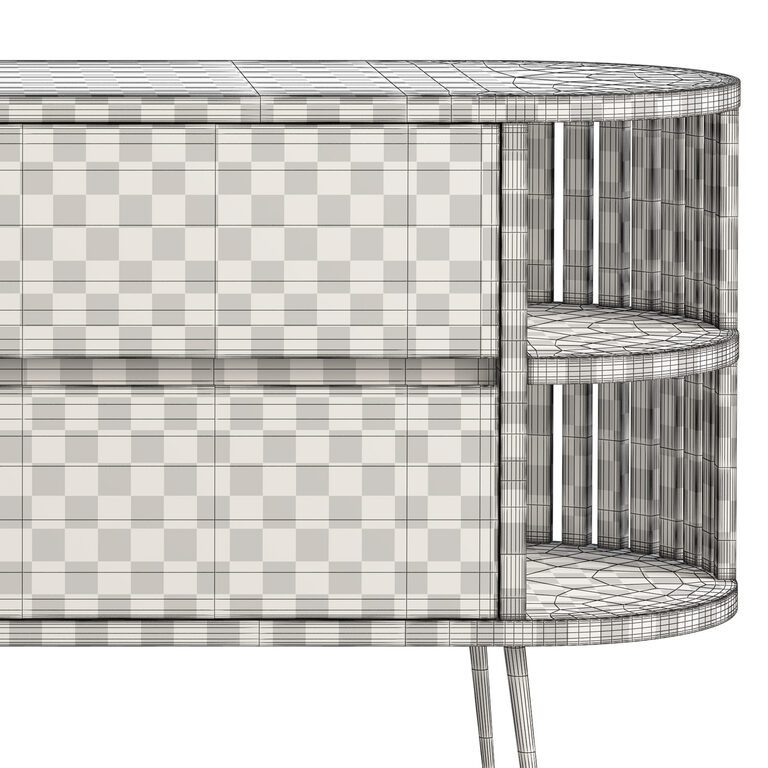 Joybird Vira Console Cabinet (158804) 3D model - Download 3D model ...