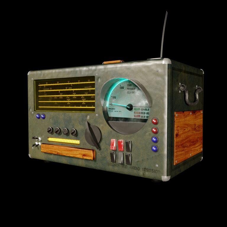 Radioreceiver (159864), 3d model 1