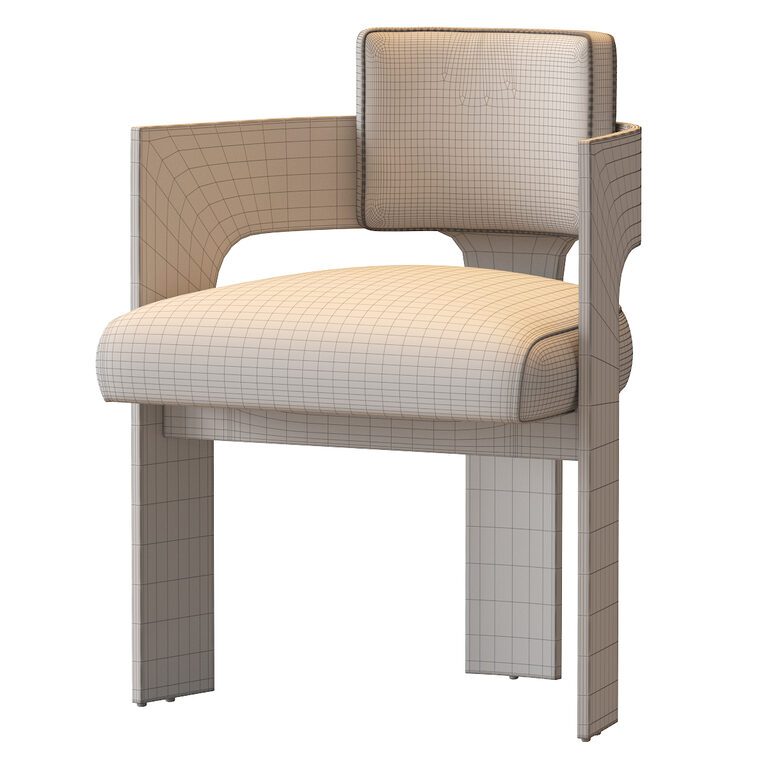 Back chair (159876) 3D model - Download 3D model Back chair (159876 ...