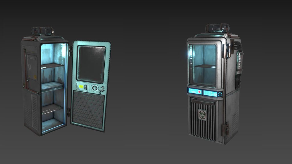 Bio Material fridge (159982), 3d model 1