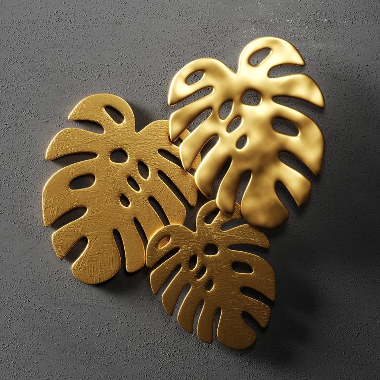 Monstera decor wall  (161305), 3d model 1