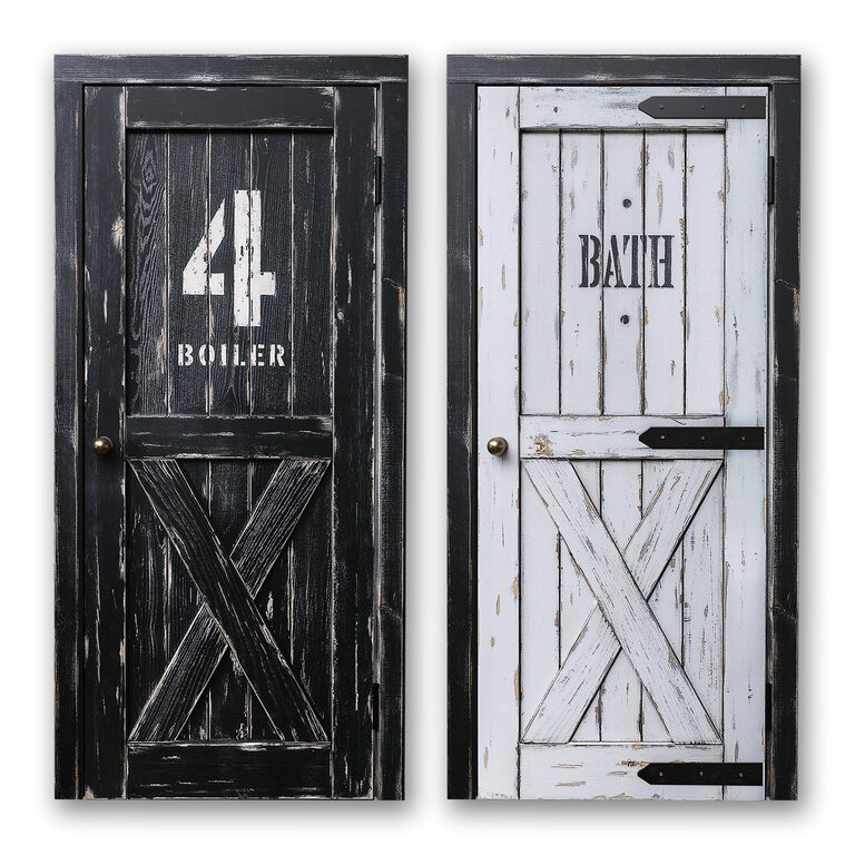 Loft boiler and bath Door (167837), 3d model 1