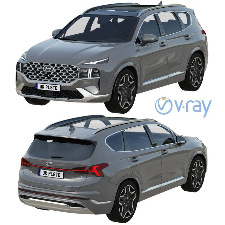 Hyundai Santa Fe car (168182) 3D model - Download 3D model Hyundai ...