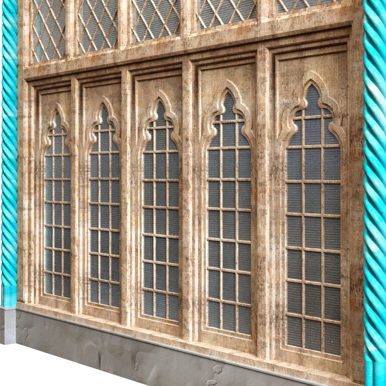 Turich Window Antique Turkish Window 133 (168645) 3D model - Download 3D model ...