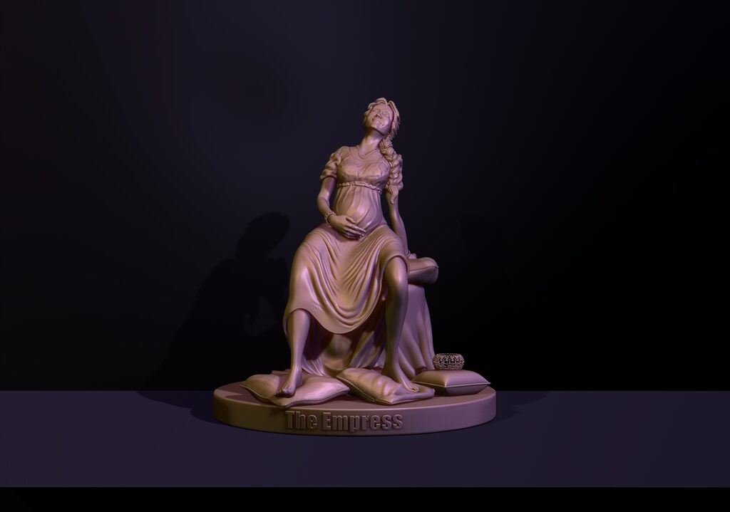 Імпресс, старший аркана таро. (169686), 3d модель 1
