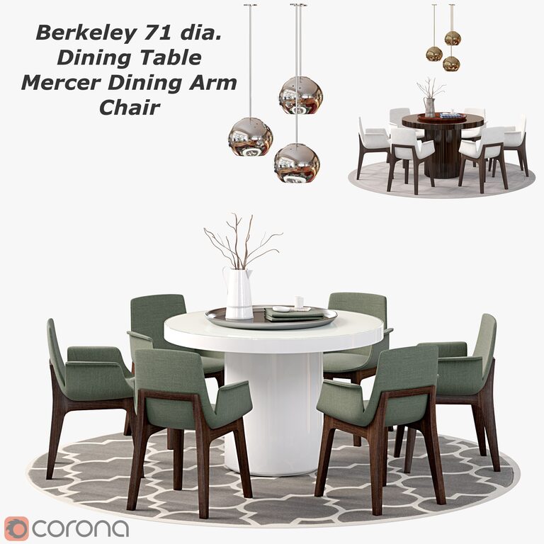 Berkeley dining group (170853), 3d model 1