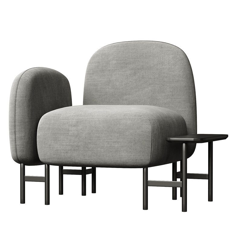 INDUSTRIELL chair gray-green IKEA (135311) 3D model - Download 3D