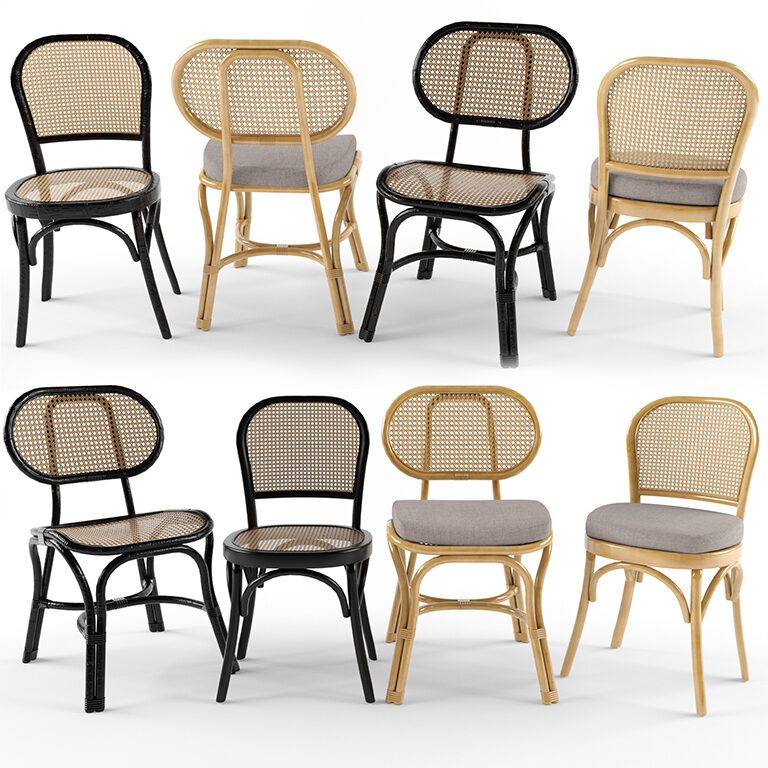 Chair Rattan 5 Bodeco (175117), 3d model 1
