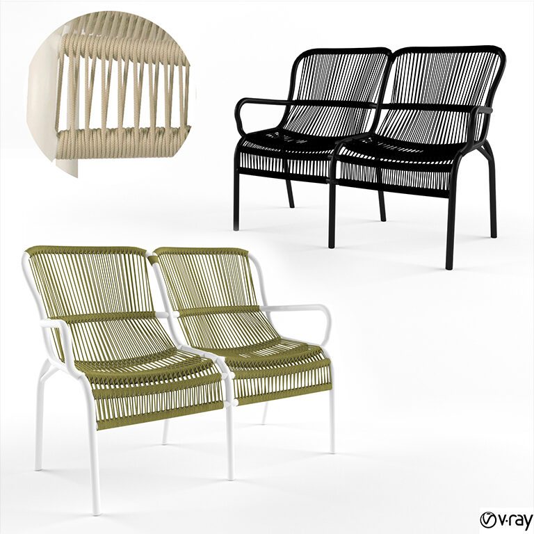 Loop Sofa Rope By Vincent Sheppard (175127), 3d model 1