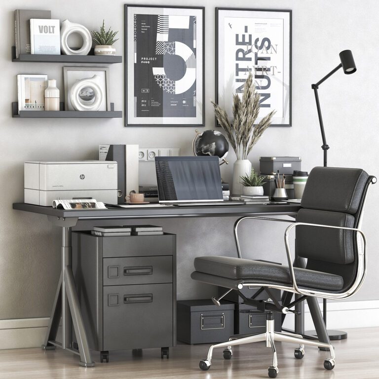 IKEA 85 office workstation (175249), 3d model 1