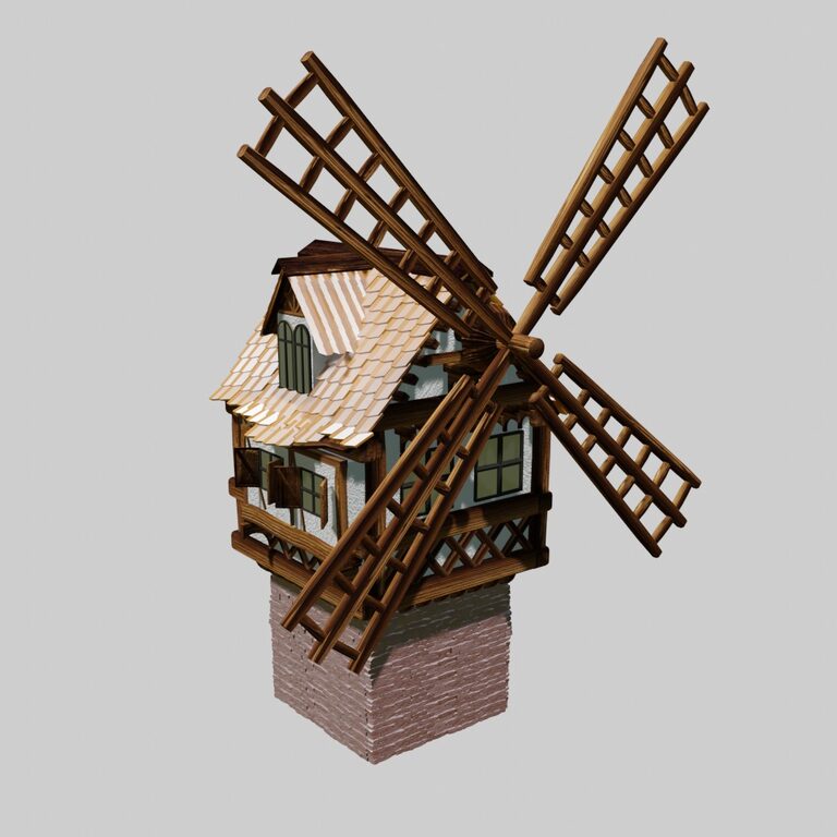 Mill (176309) 3D model - Download 3D model Mill (176309) | 176309 | 3d ...