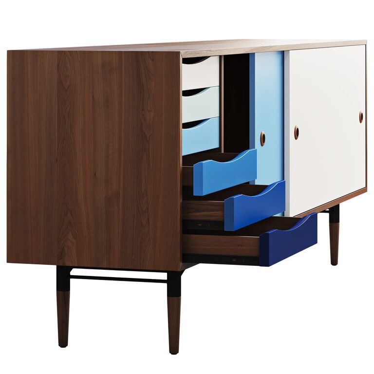 Joybird Unson Media Console (177495) 3D model - Download 3D model ...