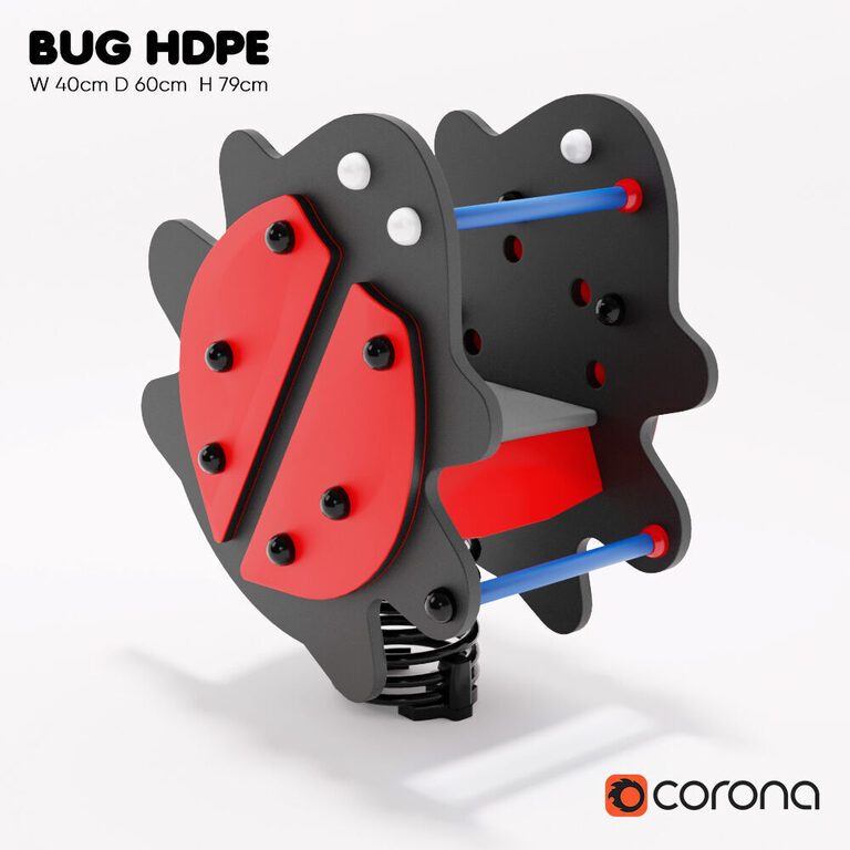 Kompan Bug HDPE (17751) 3D model - Download 3D model Kompan Bug HDPE ...