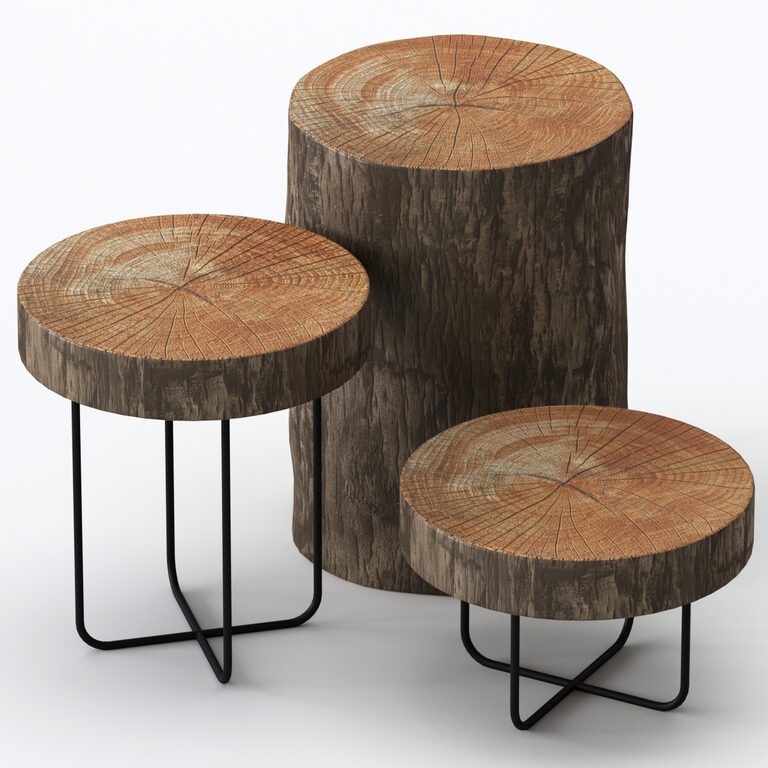 Slab coffee tables (181201), 3d model 1