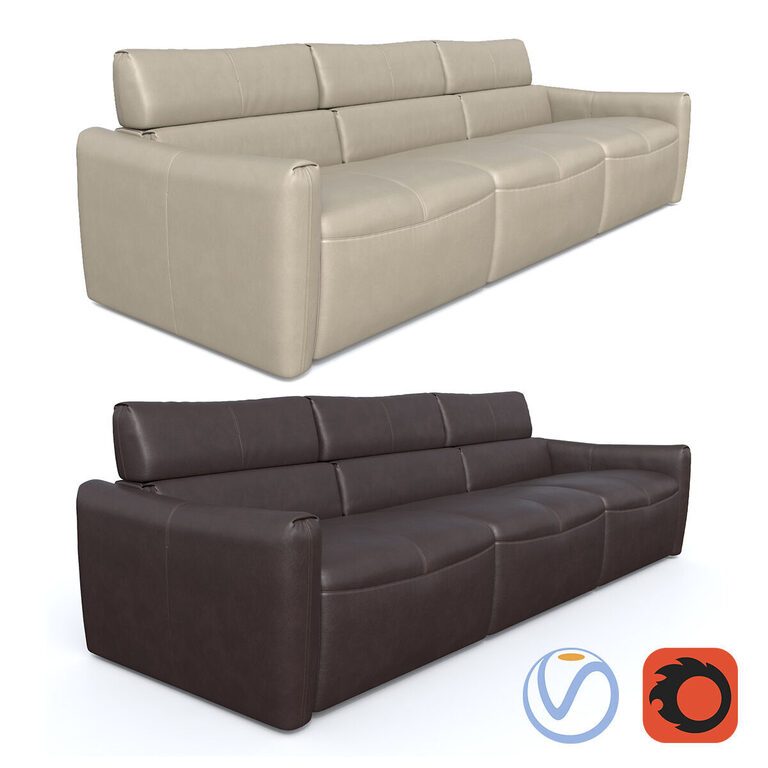 Natuzzi Galaxy Sofa (18126), 3d model 1