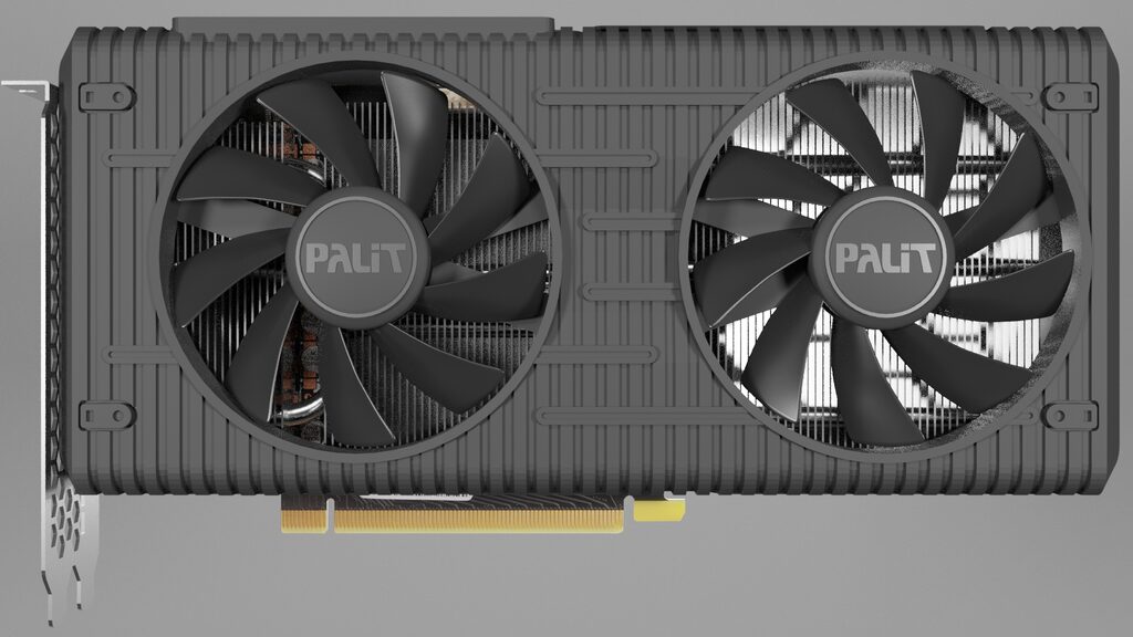 PALIT RTX 3060 TI DUAL OC graphics card (181371) 3D model