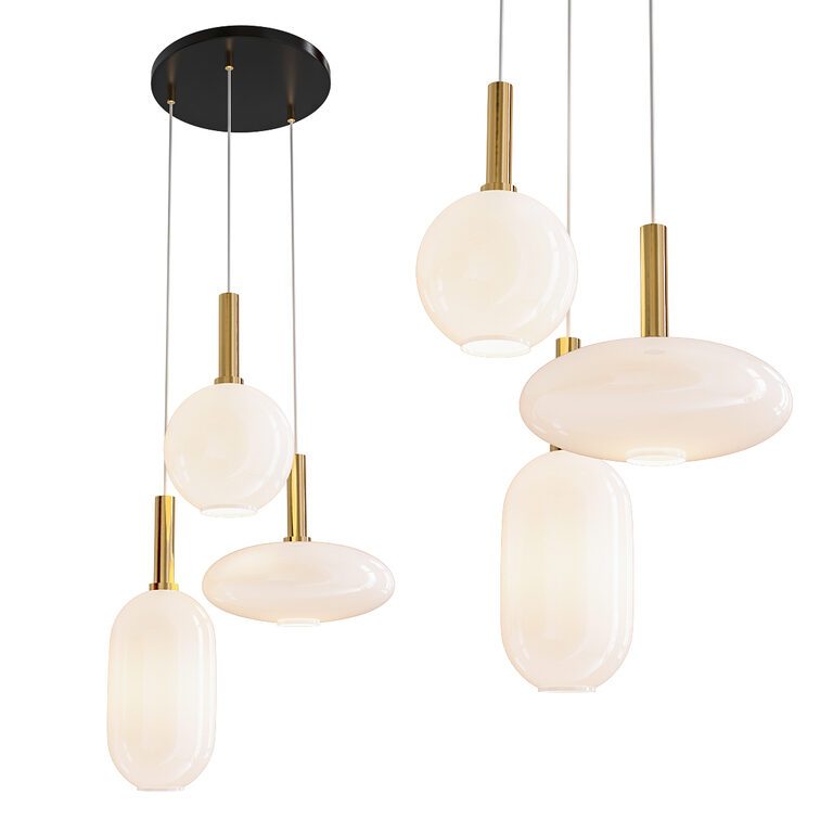 Ferm Living Opal chandelier (181596) 3D model - Download 3D model Ferm Living Opal chandelier (181596)